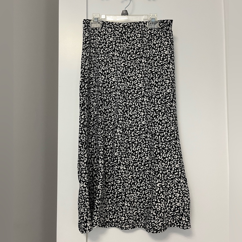 Satin Midi Long Skirt